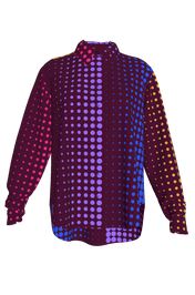 Silk Wine Dot Shirt