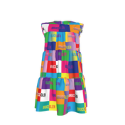 BruceGlen Logo Blocks Kid's Tiered Dress
