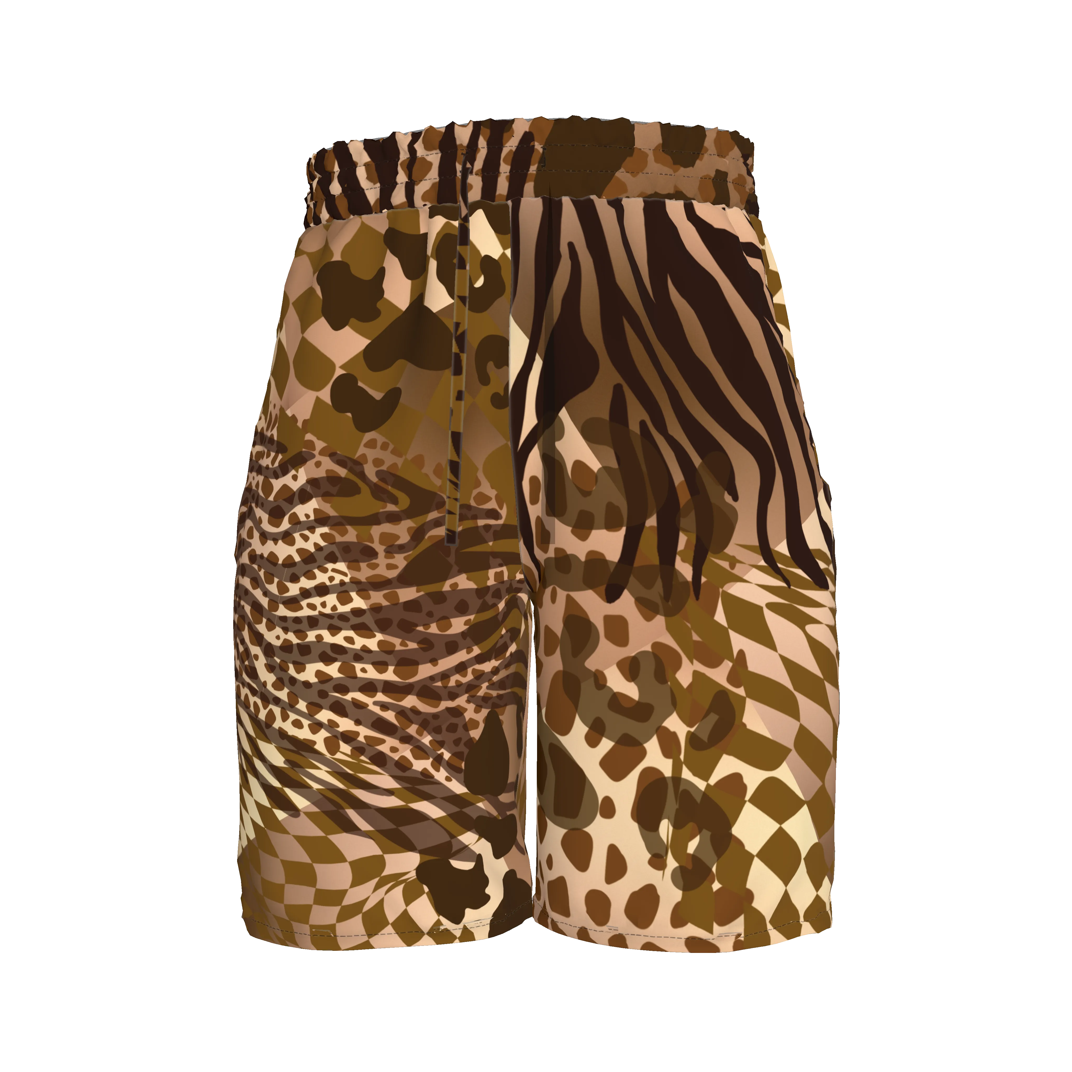 Wild Animal Silk Basketball Shorts