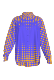 Lilac Gold Dots Button Up Shirt