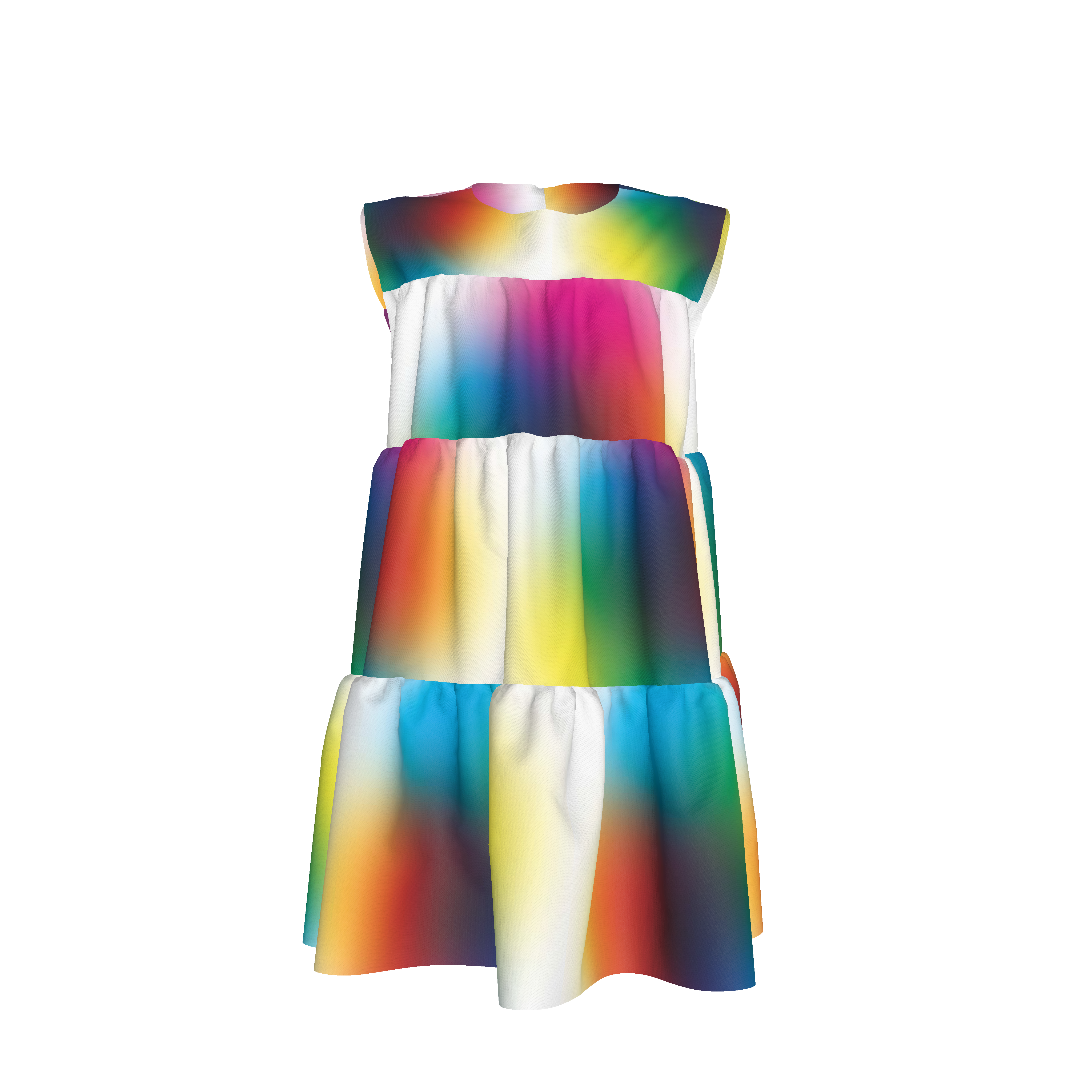 BruceGlen Color Code Kid's Tiered Dress