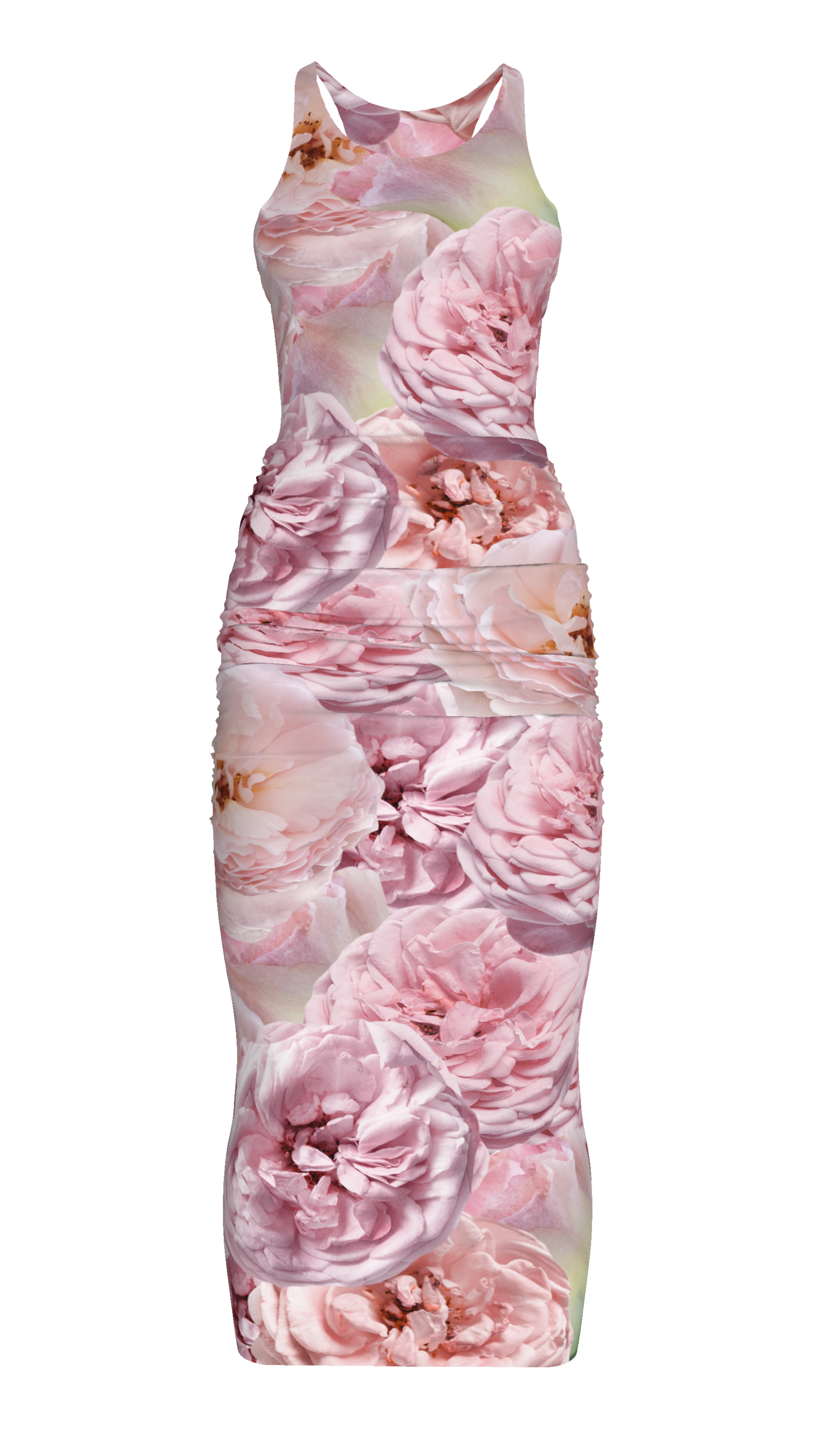Pink Rose Tank Dress