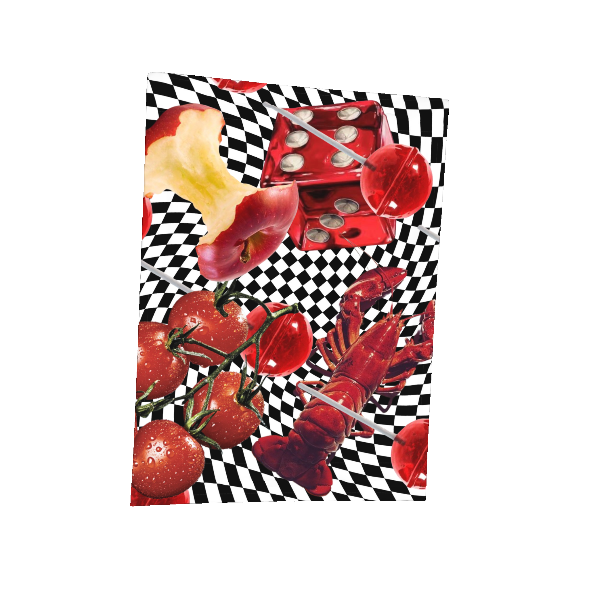 Red Warped Check Placemat