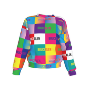 BruceGlen Logo Blocks Kid's Crew Neck Sweatshirt