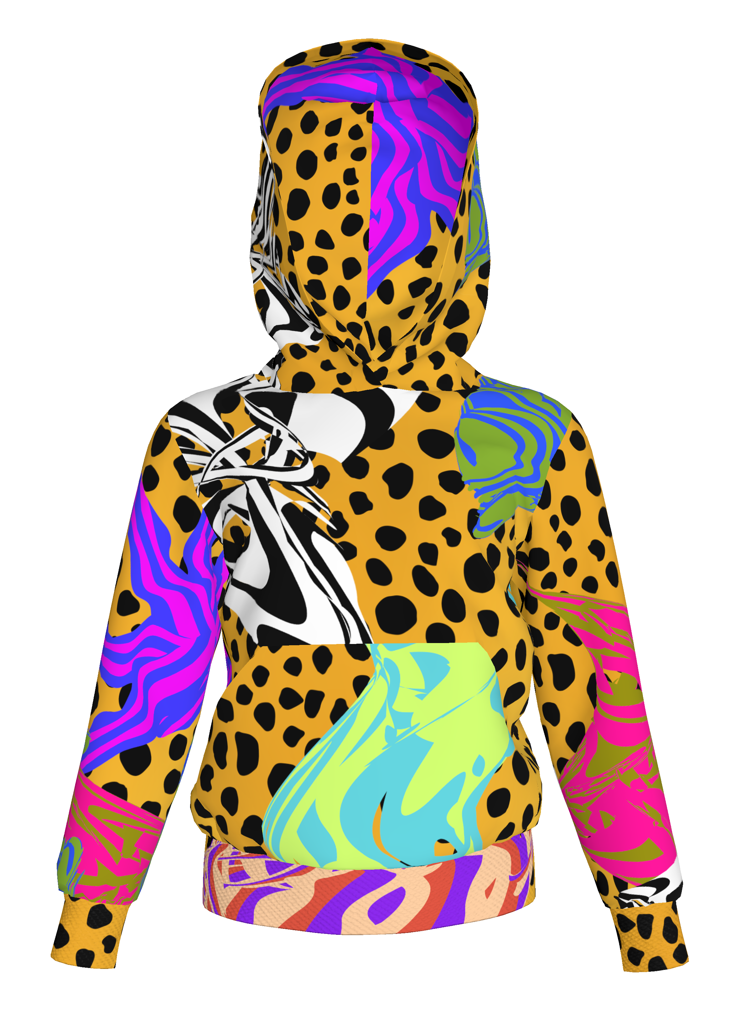 BruceGlen Cheetah Scramble Kid's Hoodie