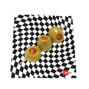 Olive Cocktail Napkin
