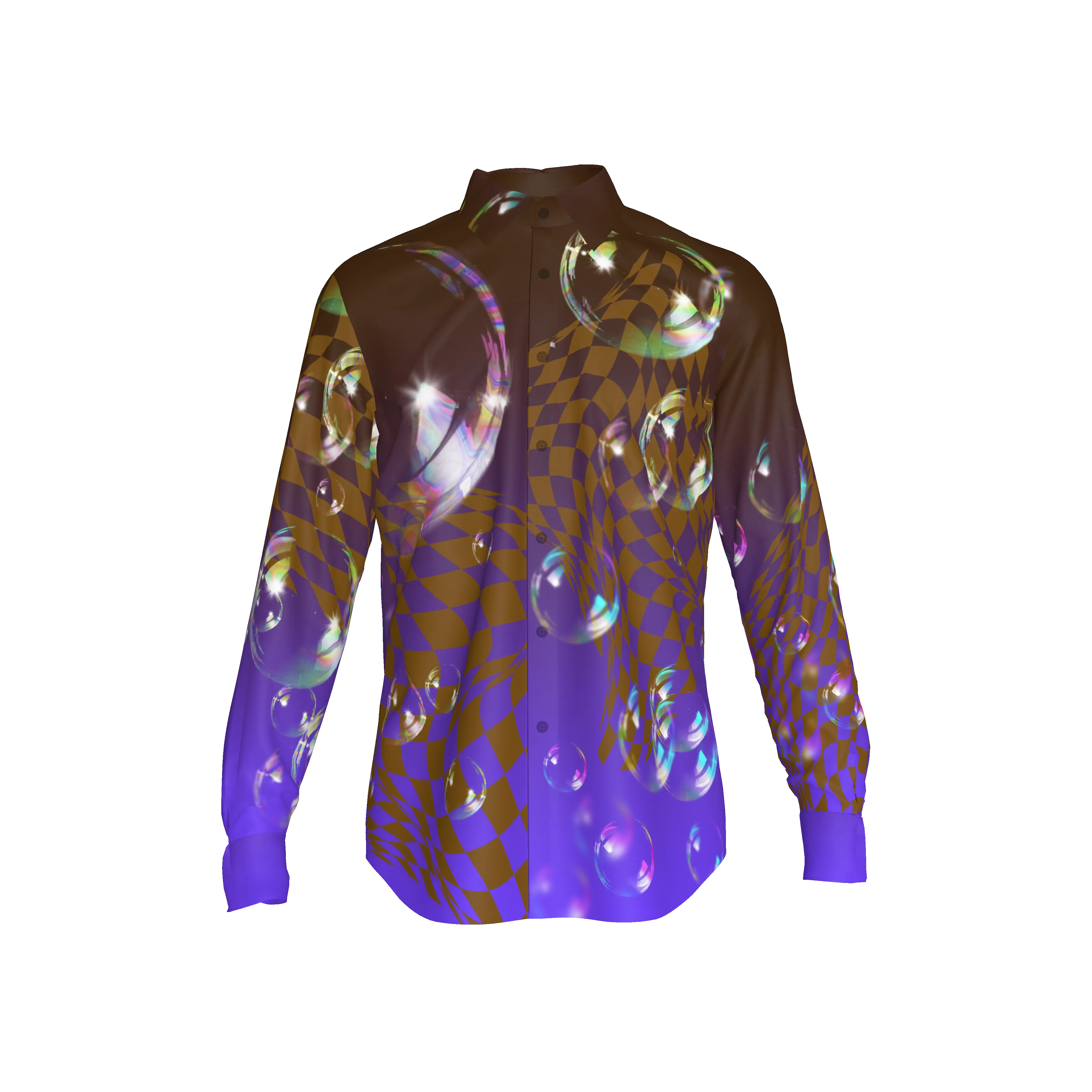 Fig Bubble Button Down 