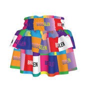 BruceGlen Logo Blocks Kid's Smocked Skirt