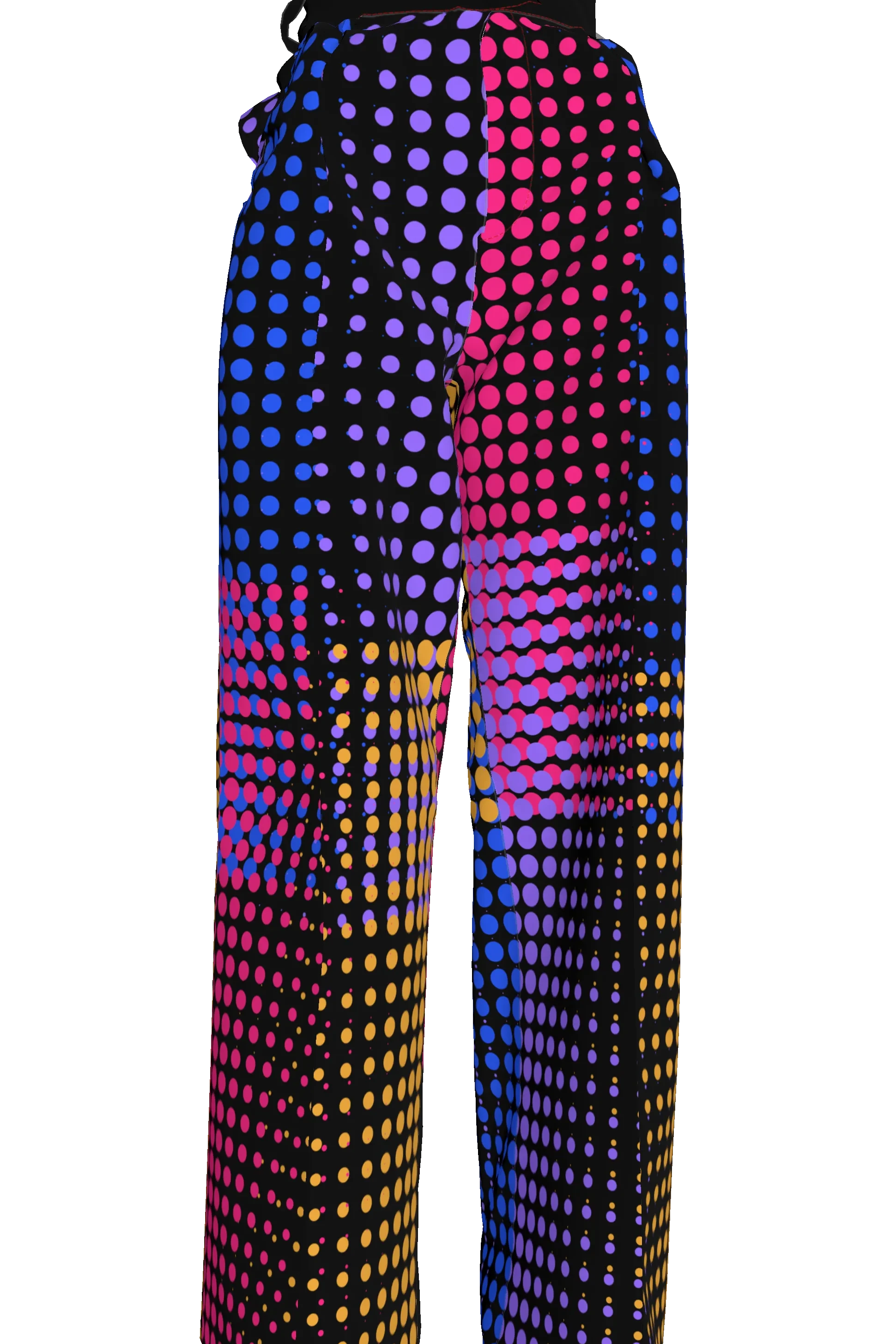 Black Dot Wide Leg Trouser