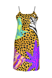 Cheetah Scramble Mini Slip Dress