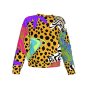 BruceGlen Cheetah Scramble Kid's Crew Neck Sweatshirt