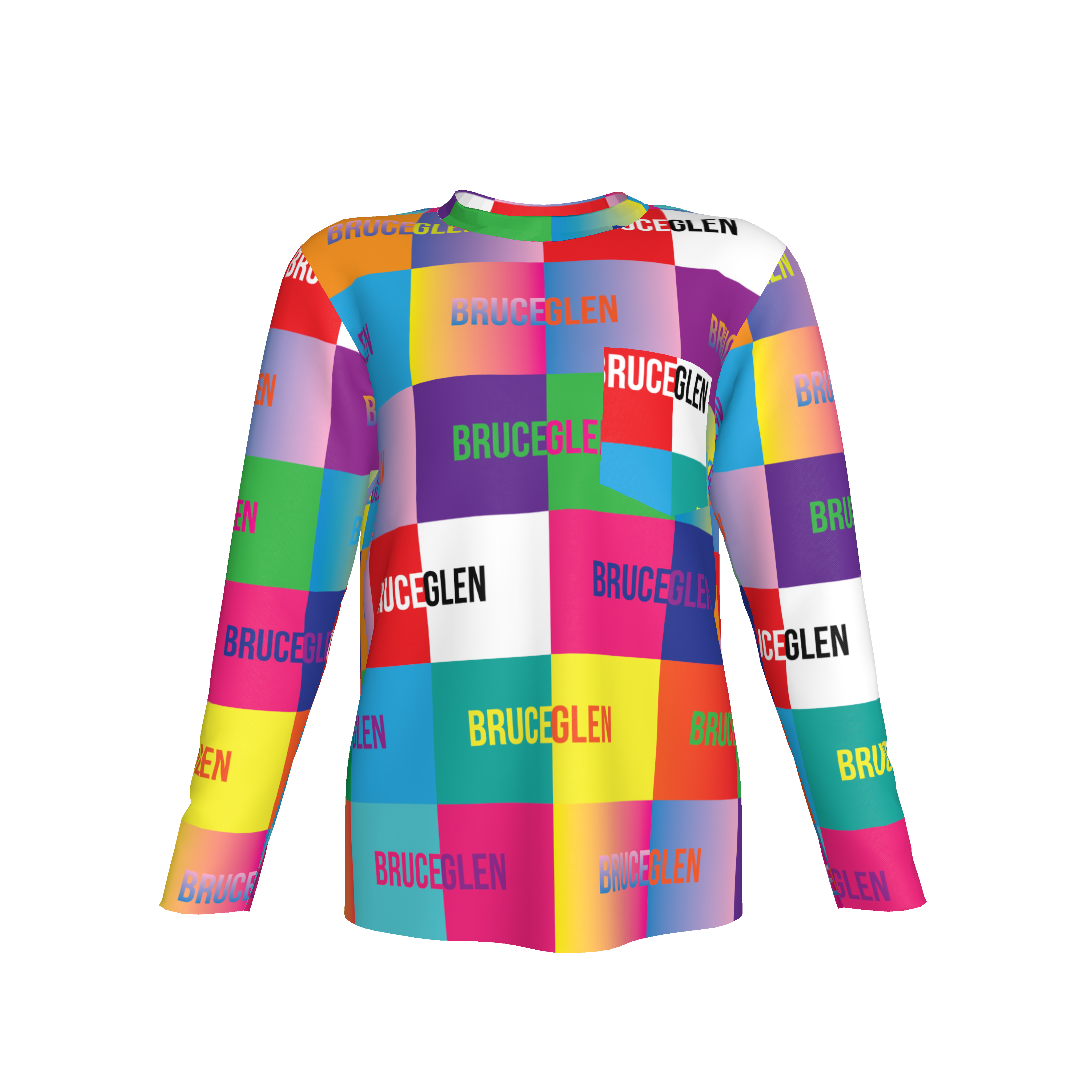 BruceGlen Logo Blocks Kid's Long Sleeve Tee