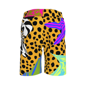 BruceGlen Cheetah Scramble French Terry Shorts