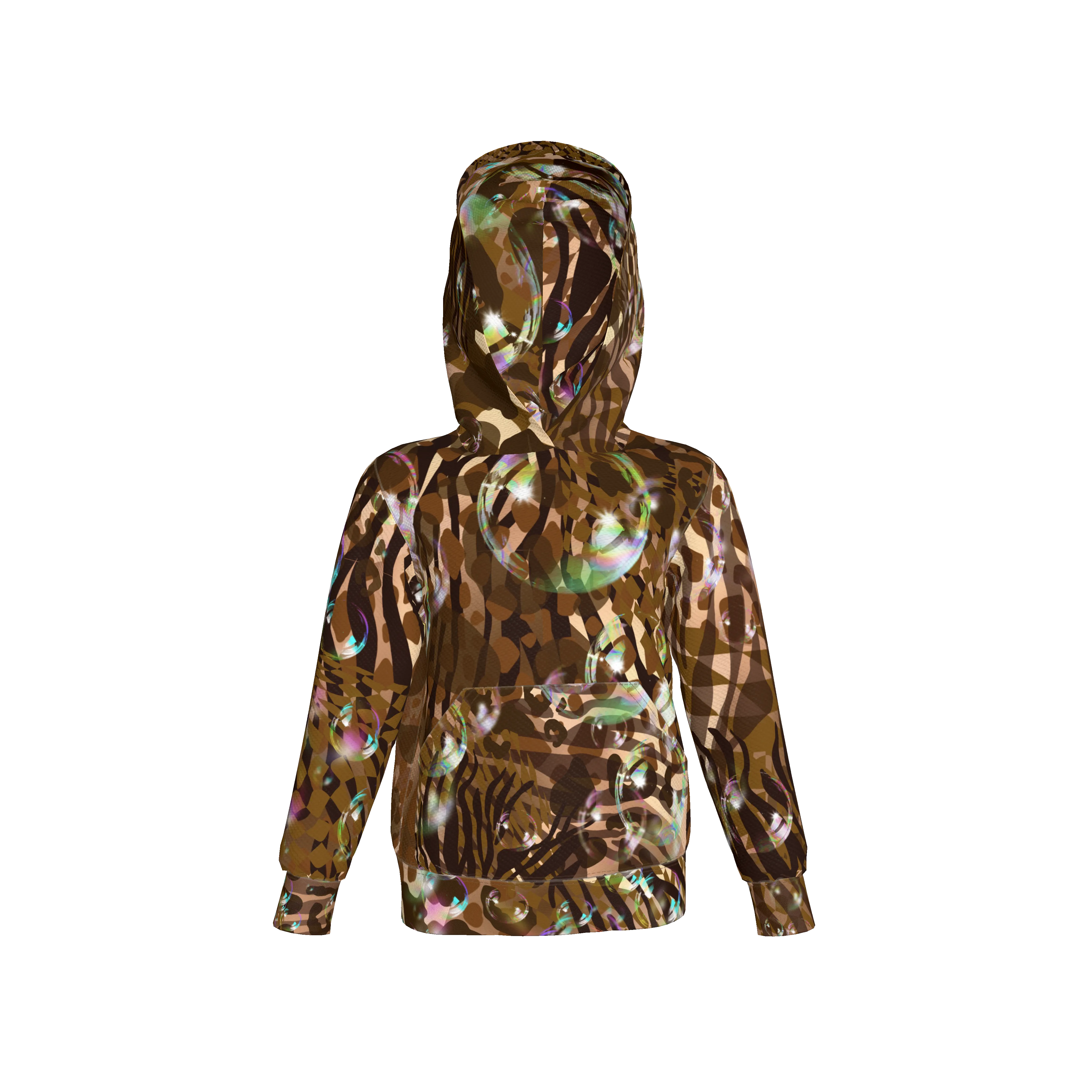 Kid's Wild Animal Bubble Hoodie