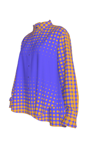 Lilac Gold Dots Button Up Shirt