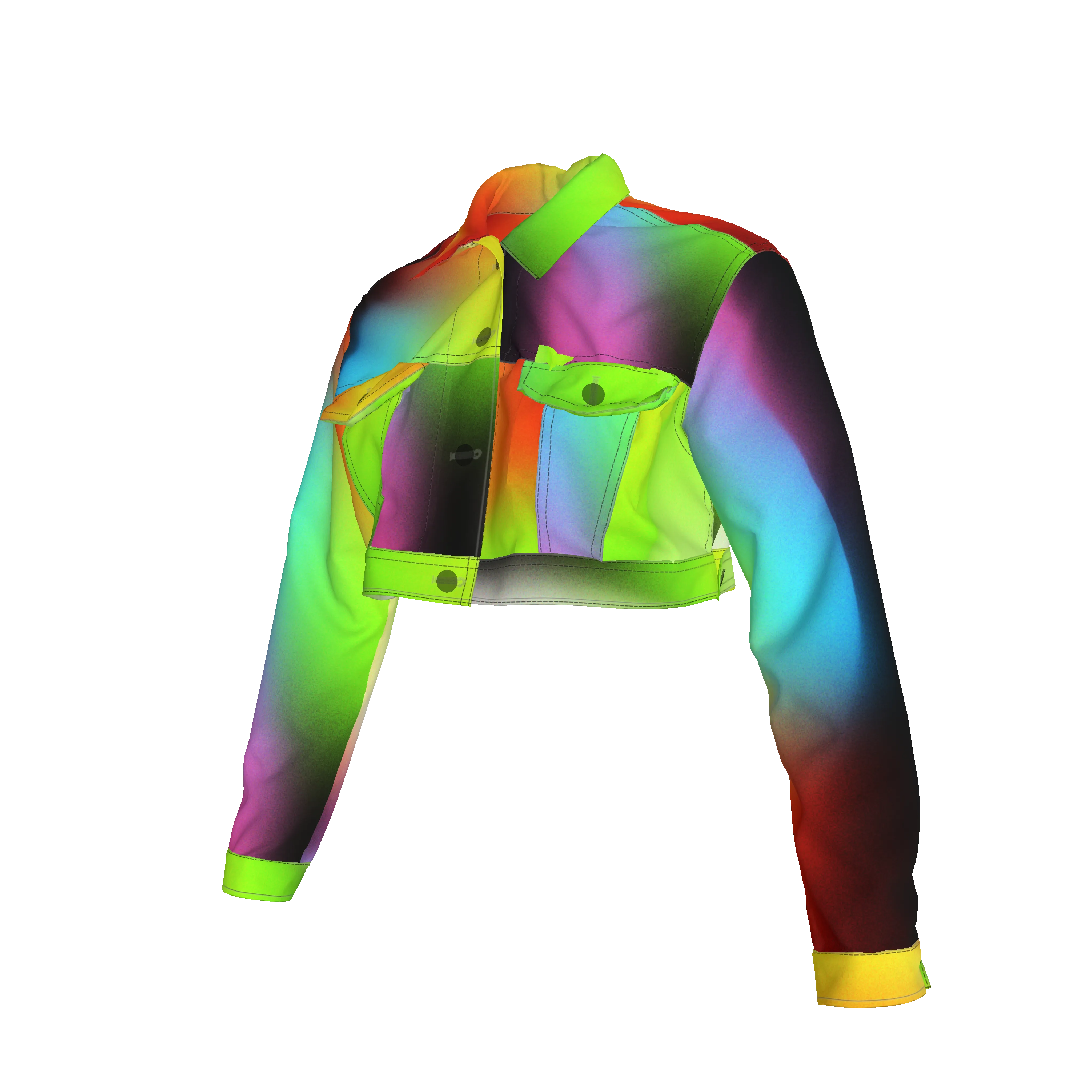 Slow Burn Cropped Denim Jacket