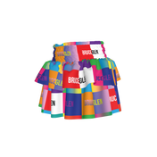 BruceGlen Logo Blocks Kid's Smocked Skirt