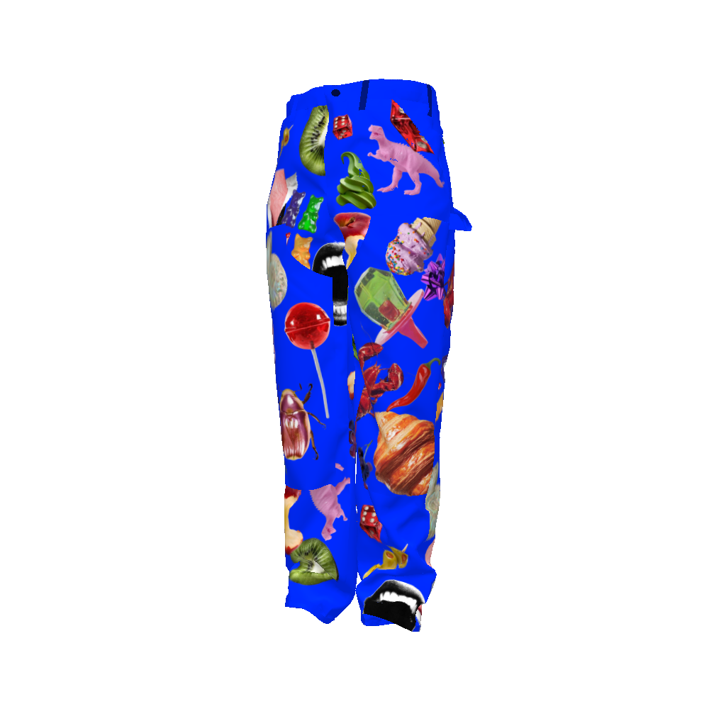 Blue Print Twill Carpenter Pant