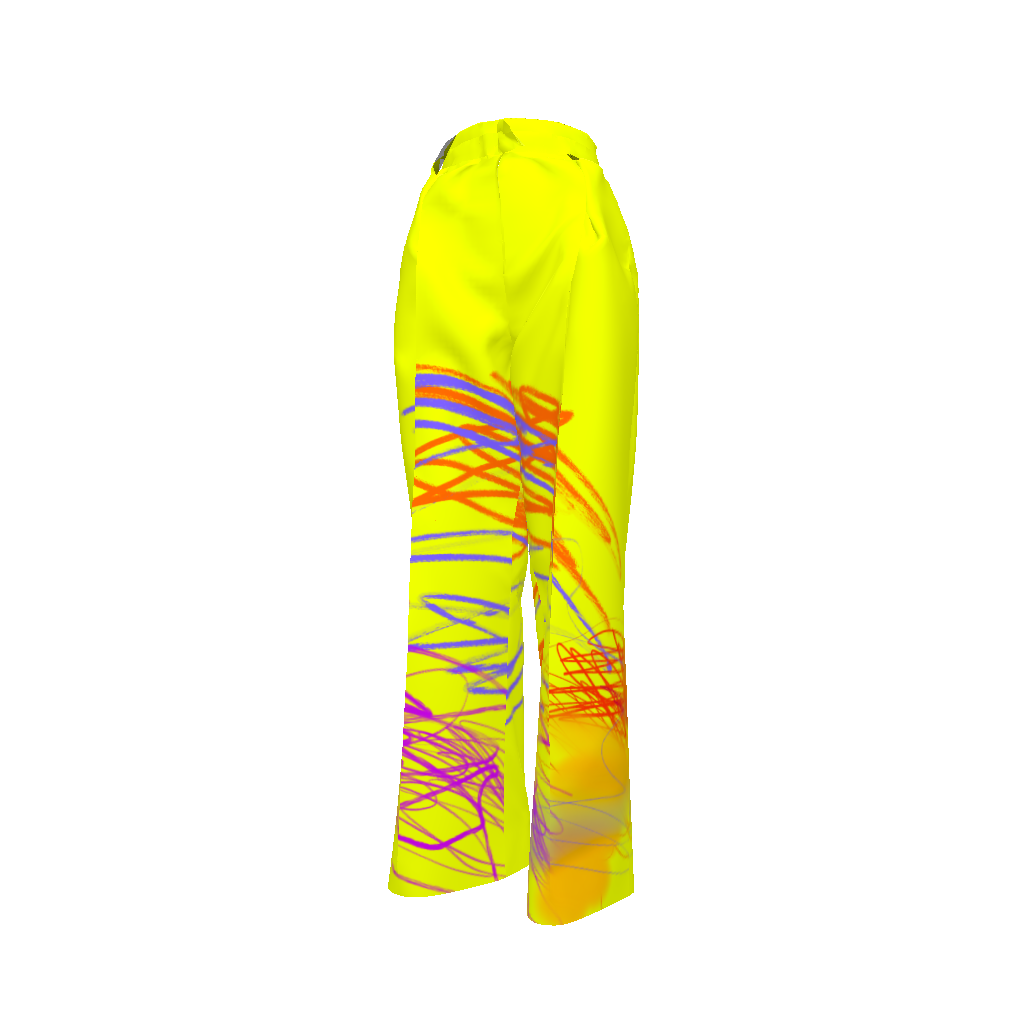 Neon Scribbs Cupro Twill Pant