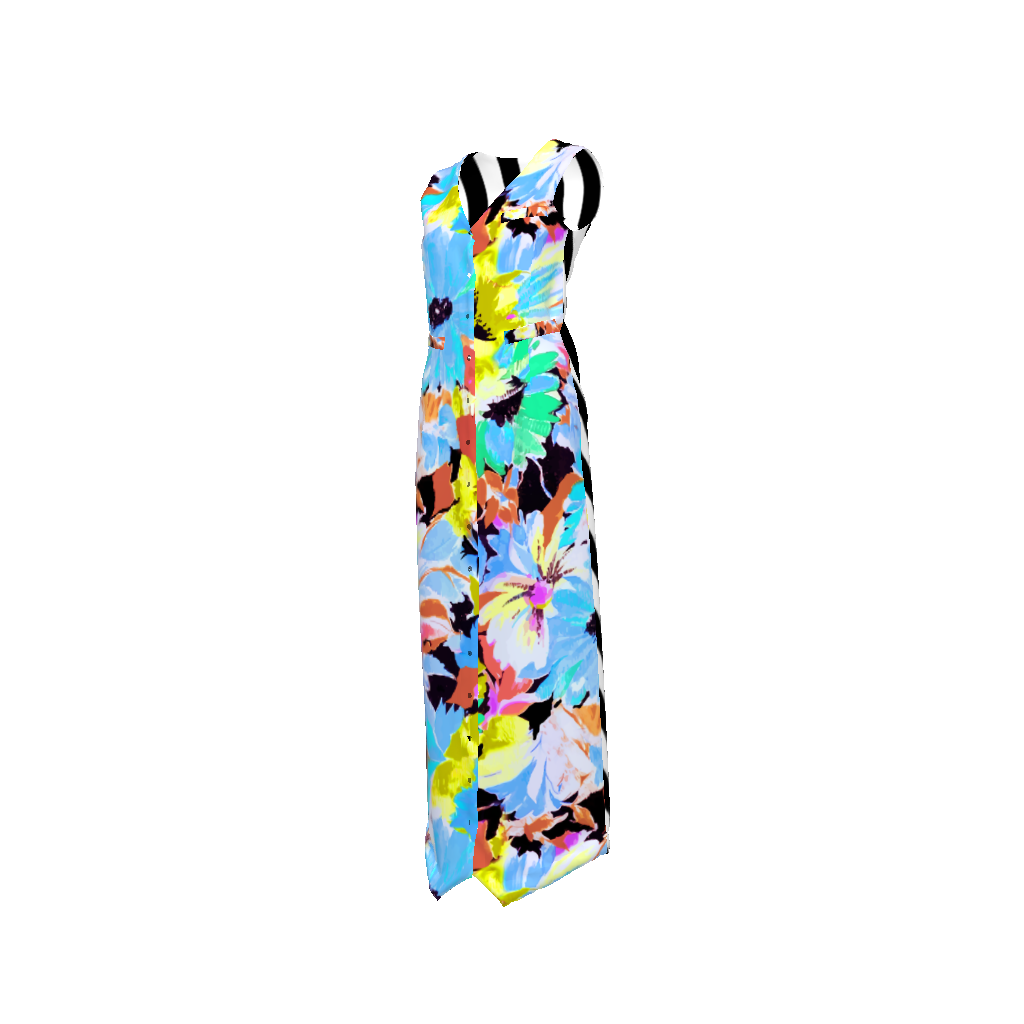 Brite Floral Maxi Vest