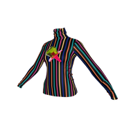 Candy Stripe Ring Pop Turtleneck