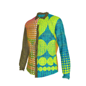 MS DC Big Dot Button Up