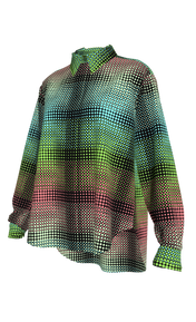 Sea Glass Dot Gradient Button Up Shirt