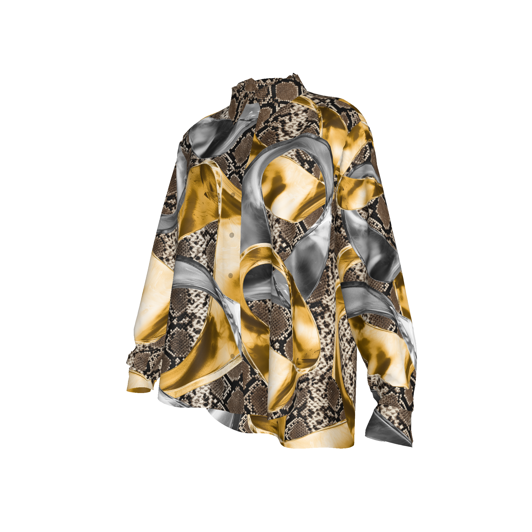 Python Rings Button Up
