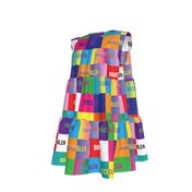 BruceGlen Logo Blocks Kid's Tiered Dress