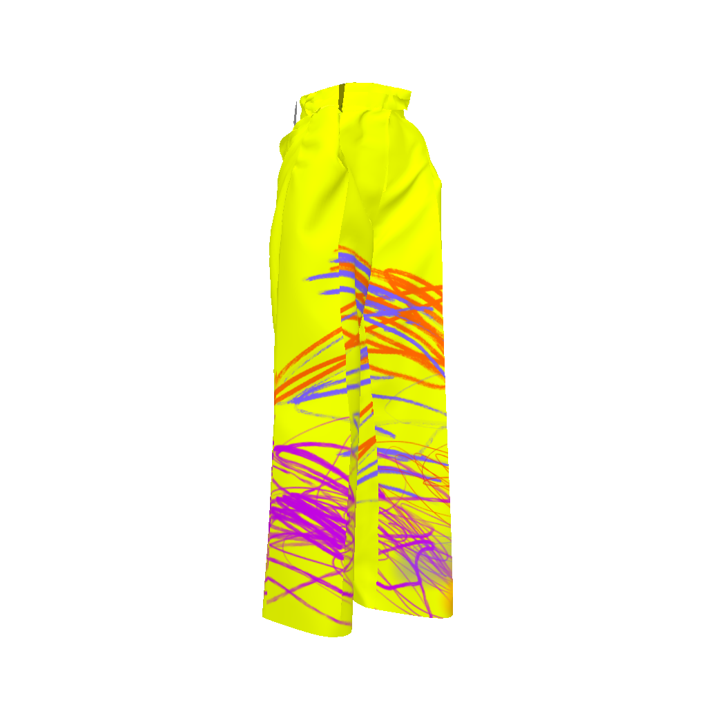 Neon Scribbs Cupro Twill Pant