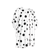 FF x BG White Dot Caftan Blouse