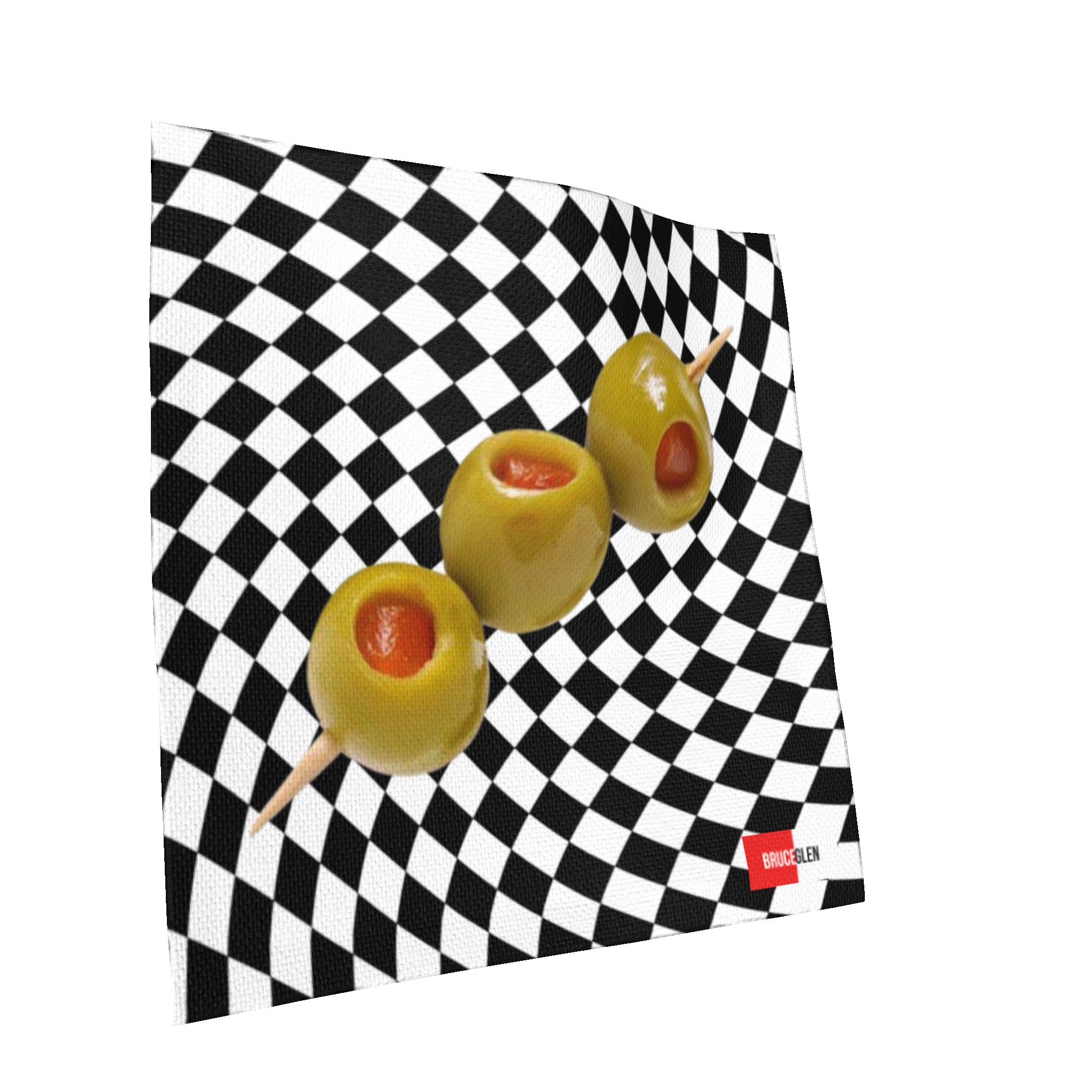 Olive Cocktail Napkin