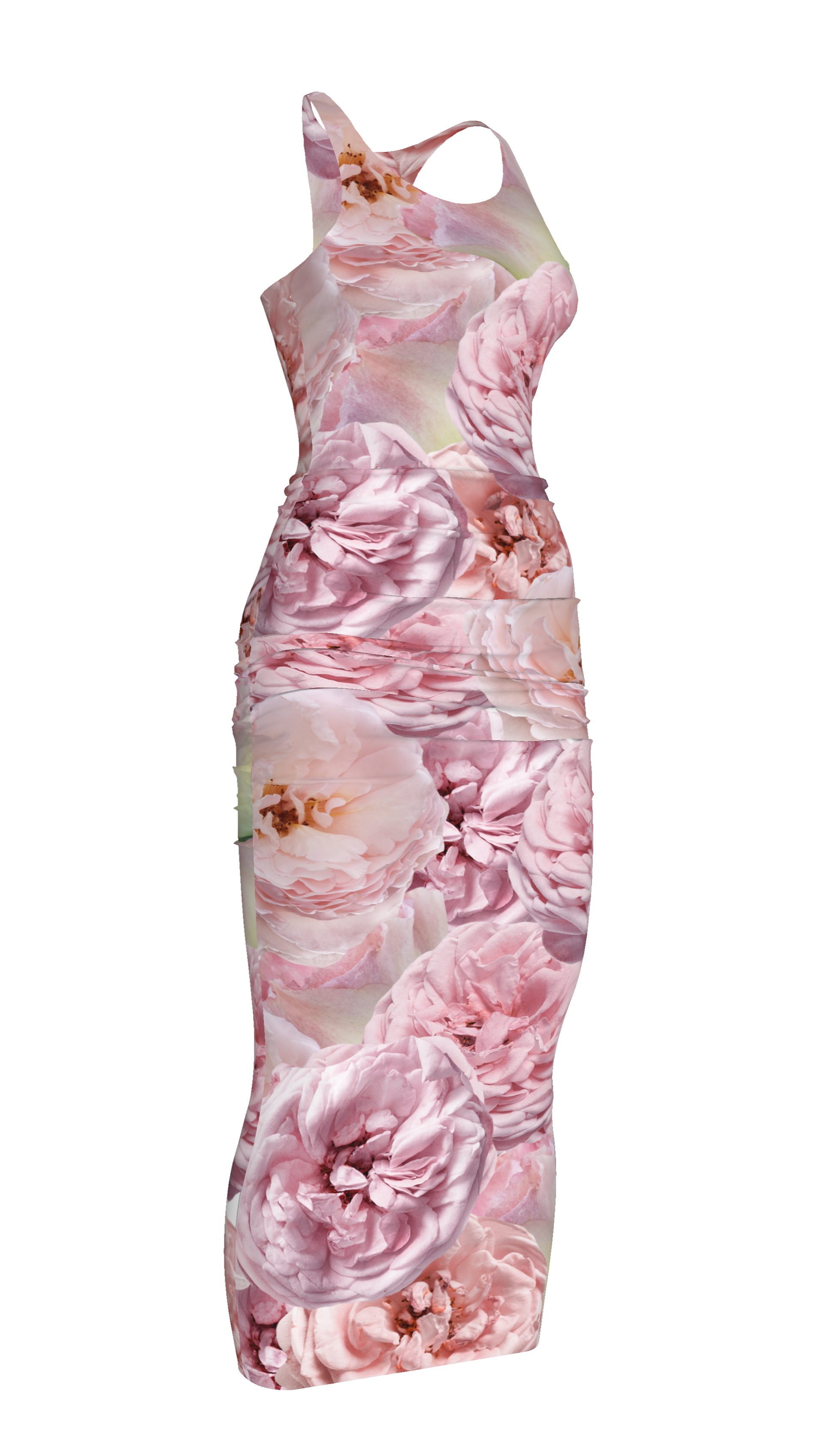 Pink Rose Tank Dress