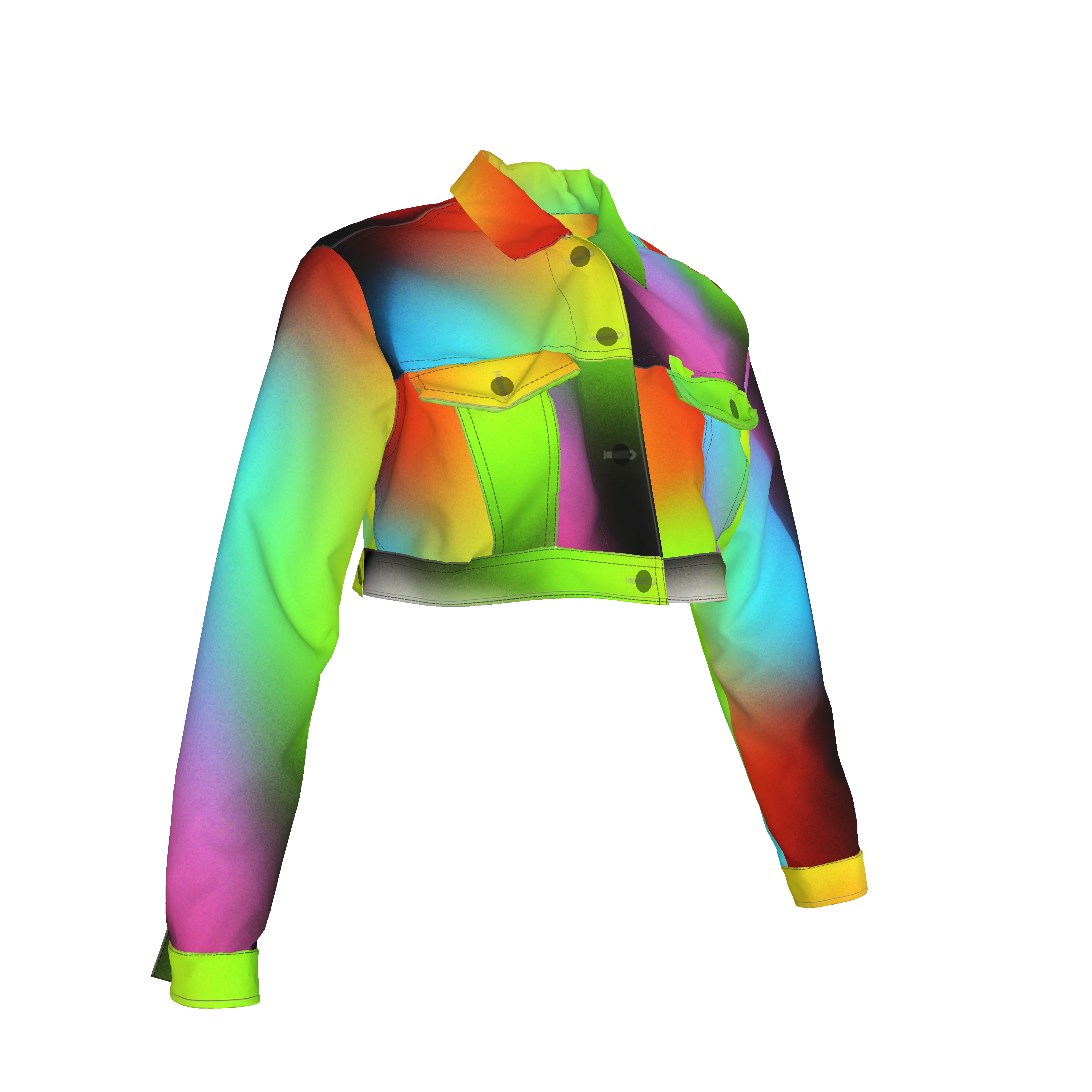 Slow Burn Cropped Denim Jacket