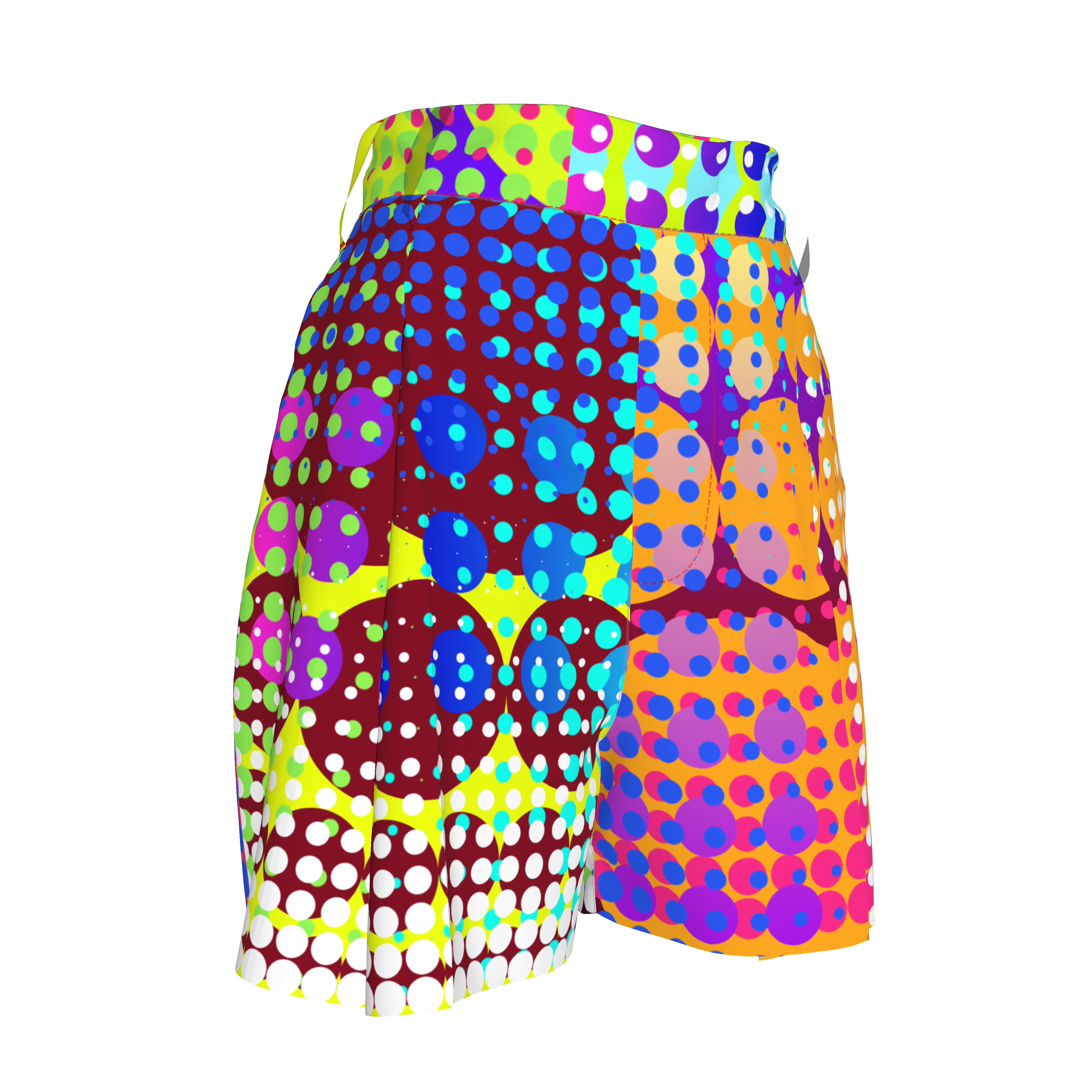 Dot Attack Pleated Shorts