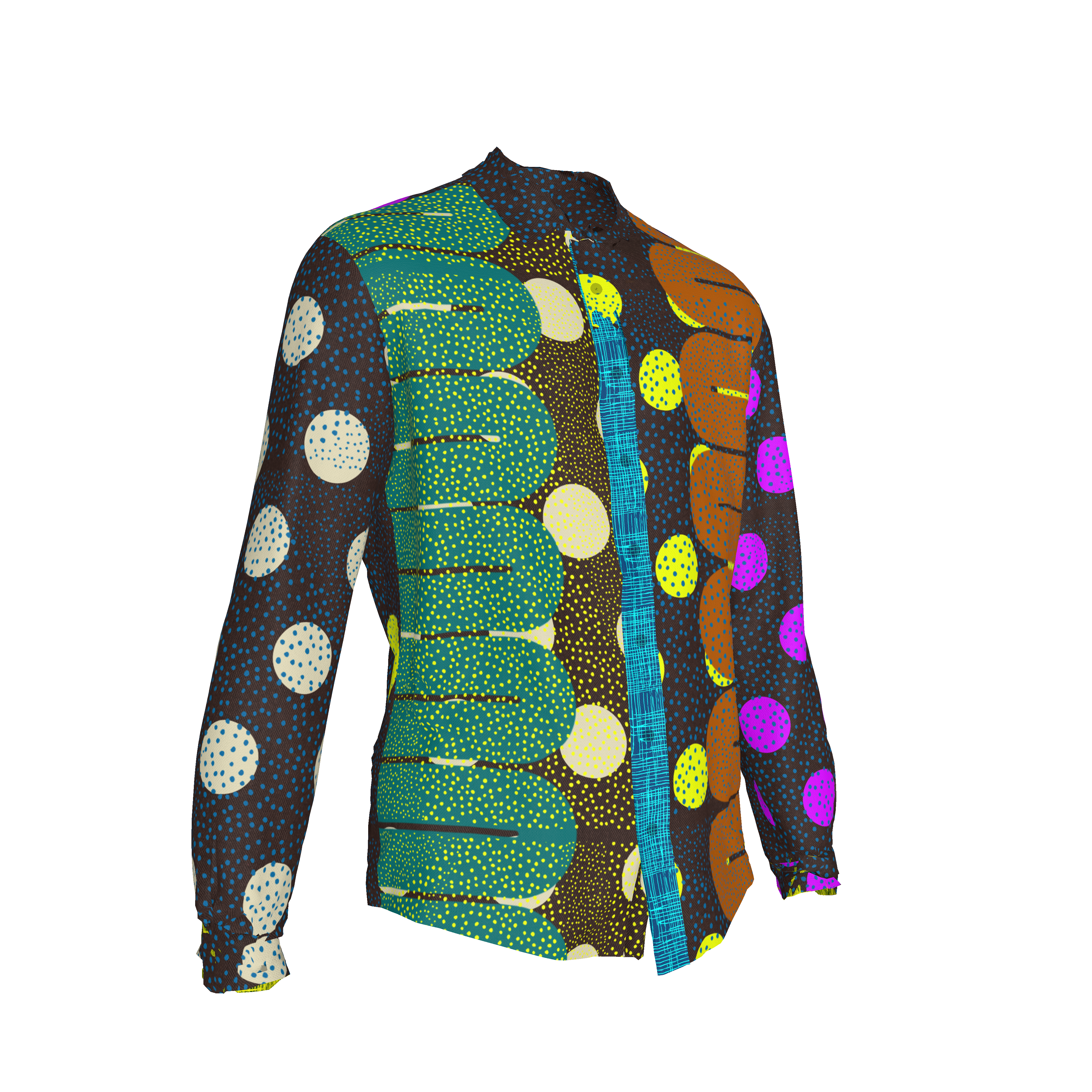 MS DC Small Dot Button Up