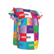 BruceGlen Logo Blocks Kid's Ruffle Sleeve Top
