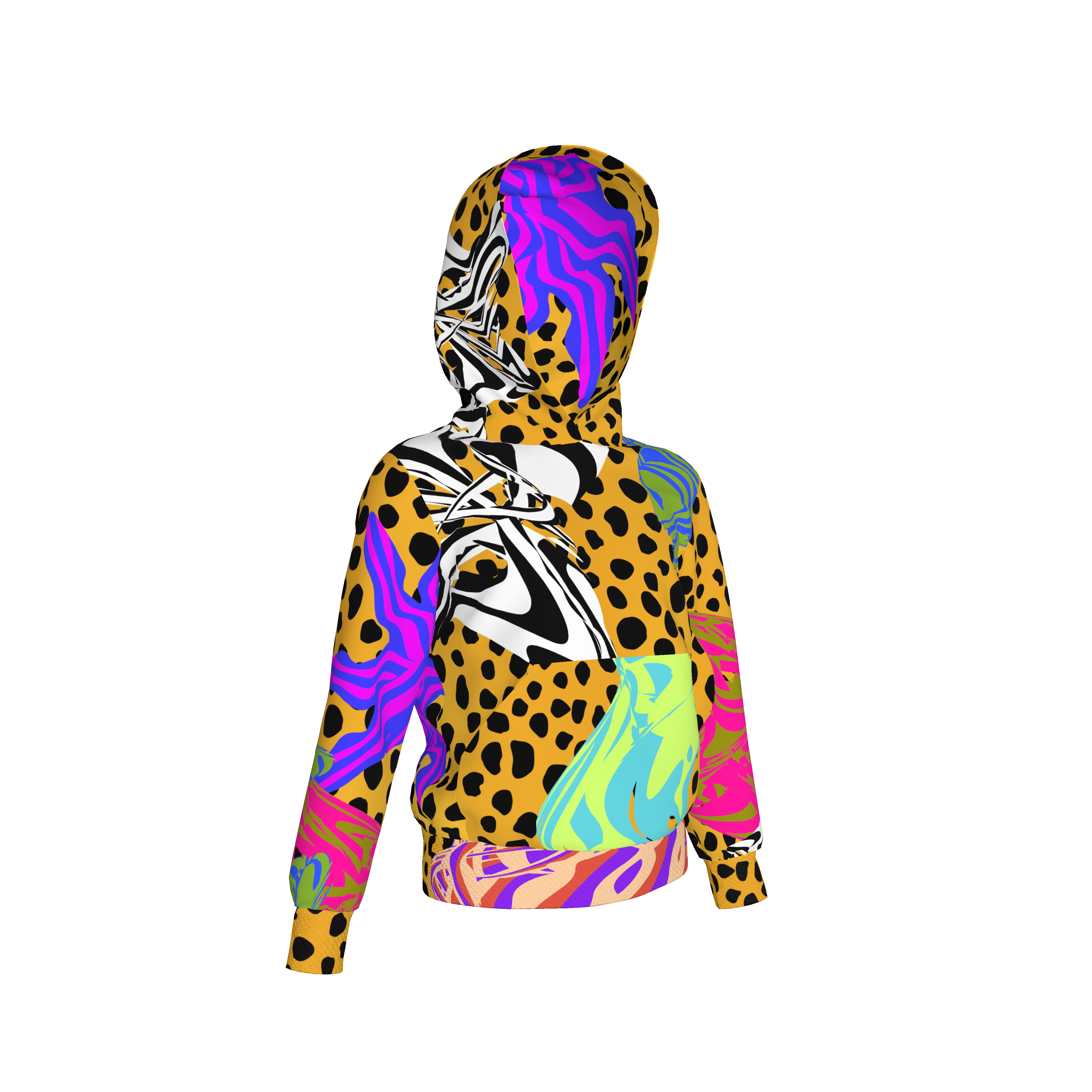 BruceGlen Cheetah Scramble Kid's Hoodie