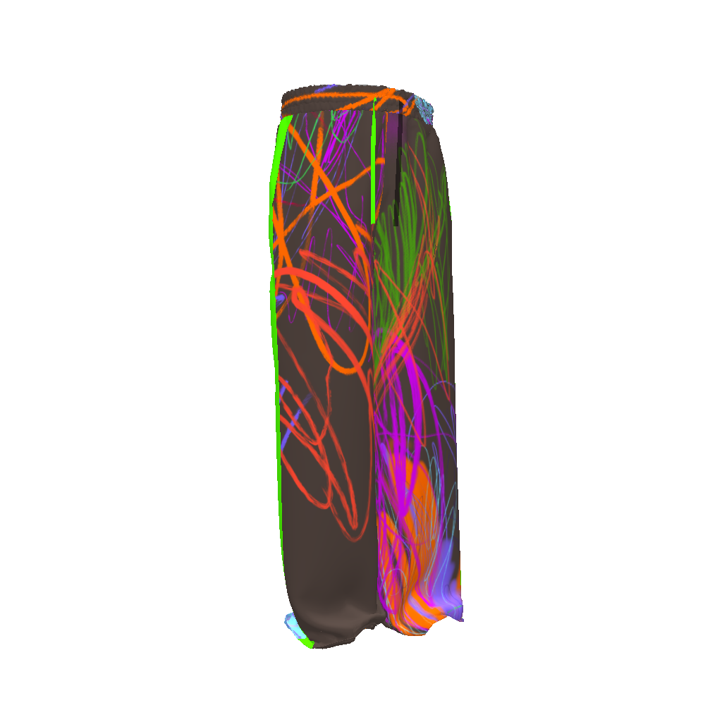 Scribble Chocolate Drawstring Pants