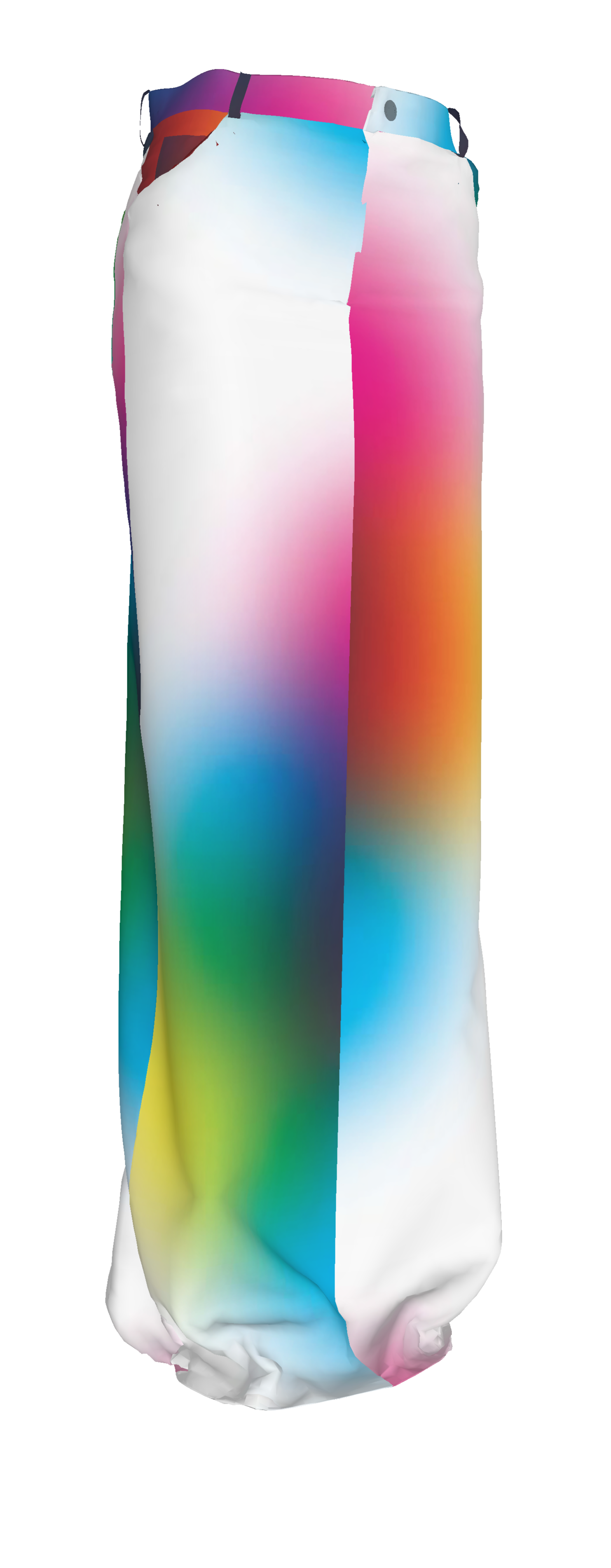 Color Code Denim Maxi Skirt