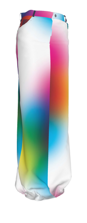 Color Code Denim Maxi Skirt