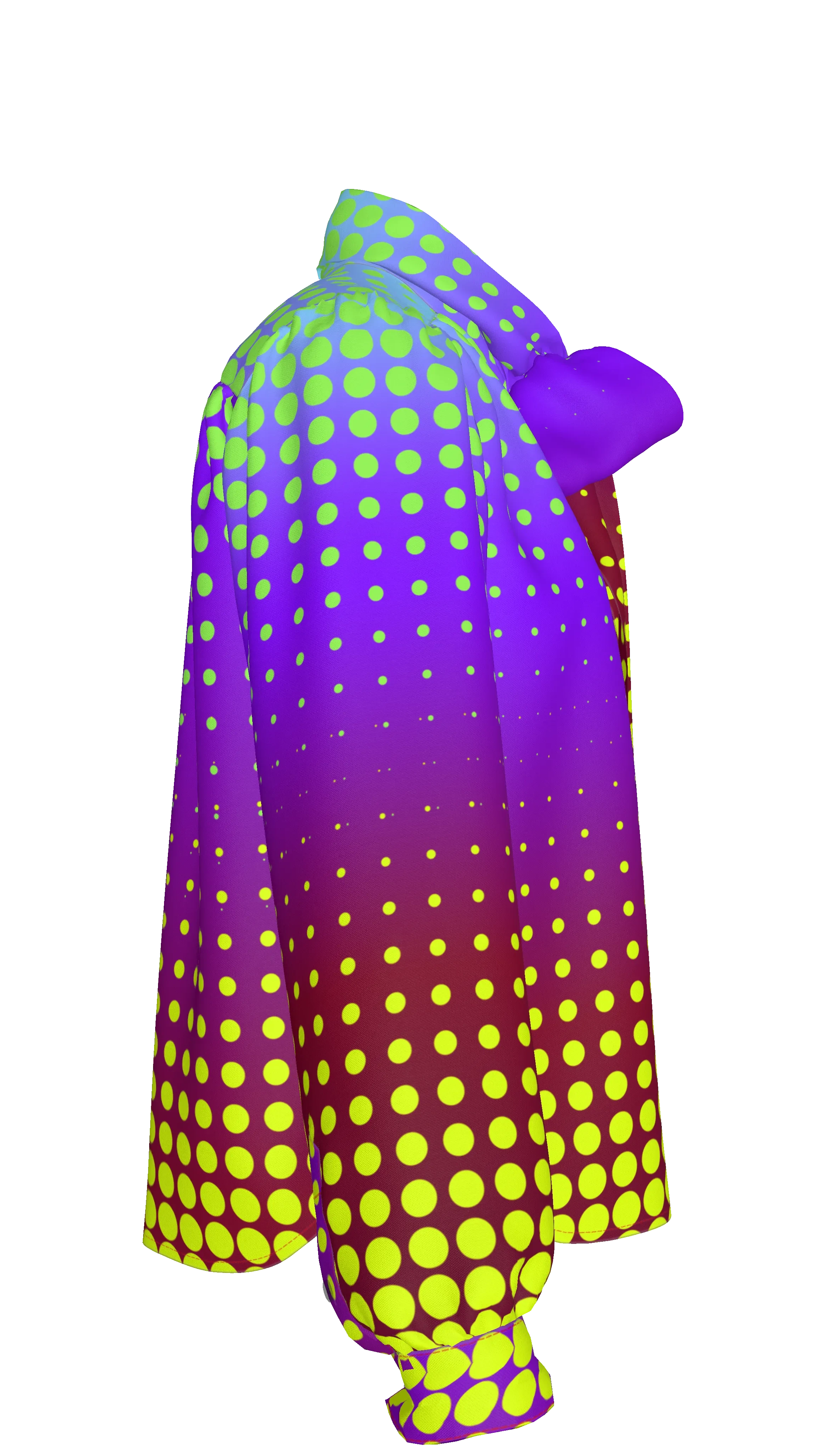 Ombre dot Bow Blouse