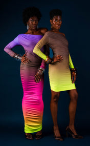 Chocolate Raspberry Ruched Maxi Dress - PREORDER
