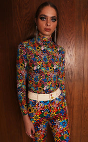 Psychedelic Garden Turtleneck