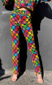 Gradient Logo Flare Jean