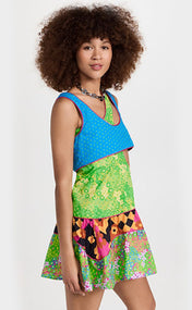 E.T. Dress in Mixed Ditsy Florals