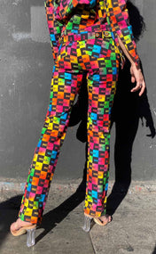 Gradient Logo Flare Jean