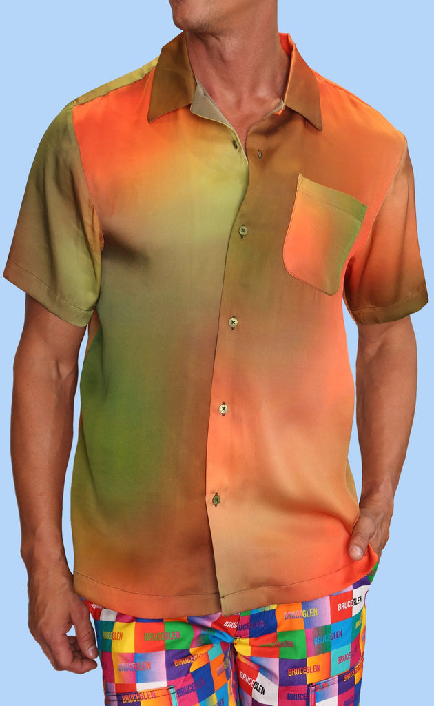 Unisex "Guava" Silk Camp Shirt
