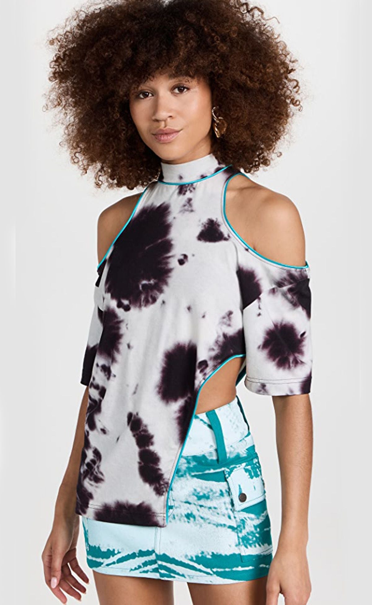 Tie Dye Cut Out Tee