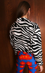 Unisex Zebra Silk Shirt